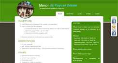 Desktop Screenshot of maisondepaysenbresse.com