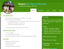 Tablet Screenshot of maisondepaysenbresse.com